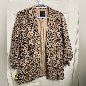 Dynamite Leopard Print Blazer